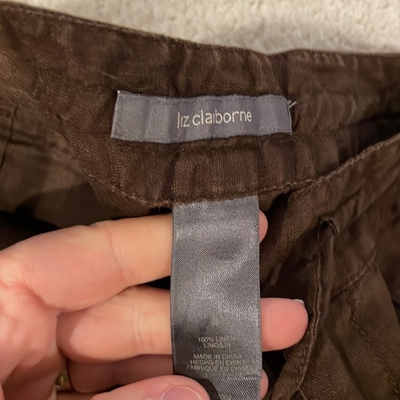 Liz Claiborne Linen Capris Size 4 - Picture 7 of 9